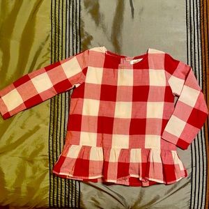 Red Plaid 3T Top